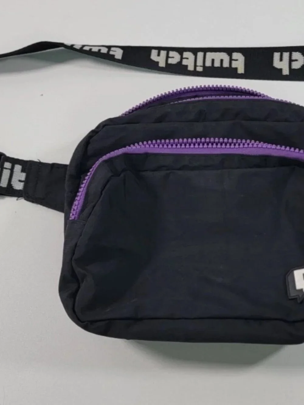TwitchCon Exclusive Fanny Pack Belt Bag - Streamer Gamer Purple Trim